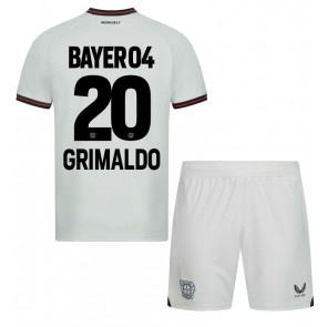 Bayer Leverkusen Alejandro Grimaldo #20 Gostujuci Dres za Dječji 2023-24 Kratak Rukavima (+ kratke hlače)